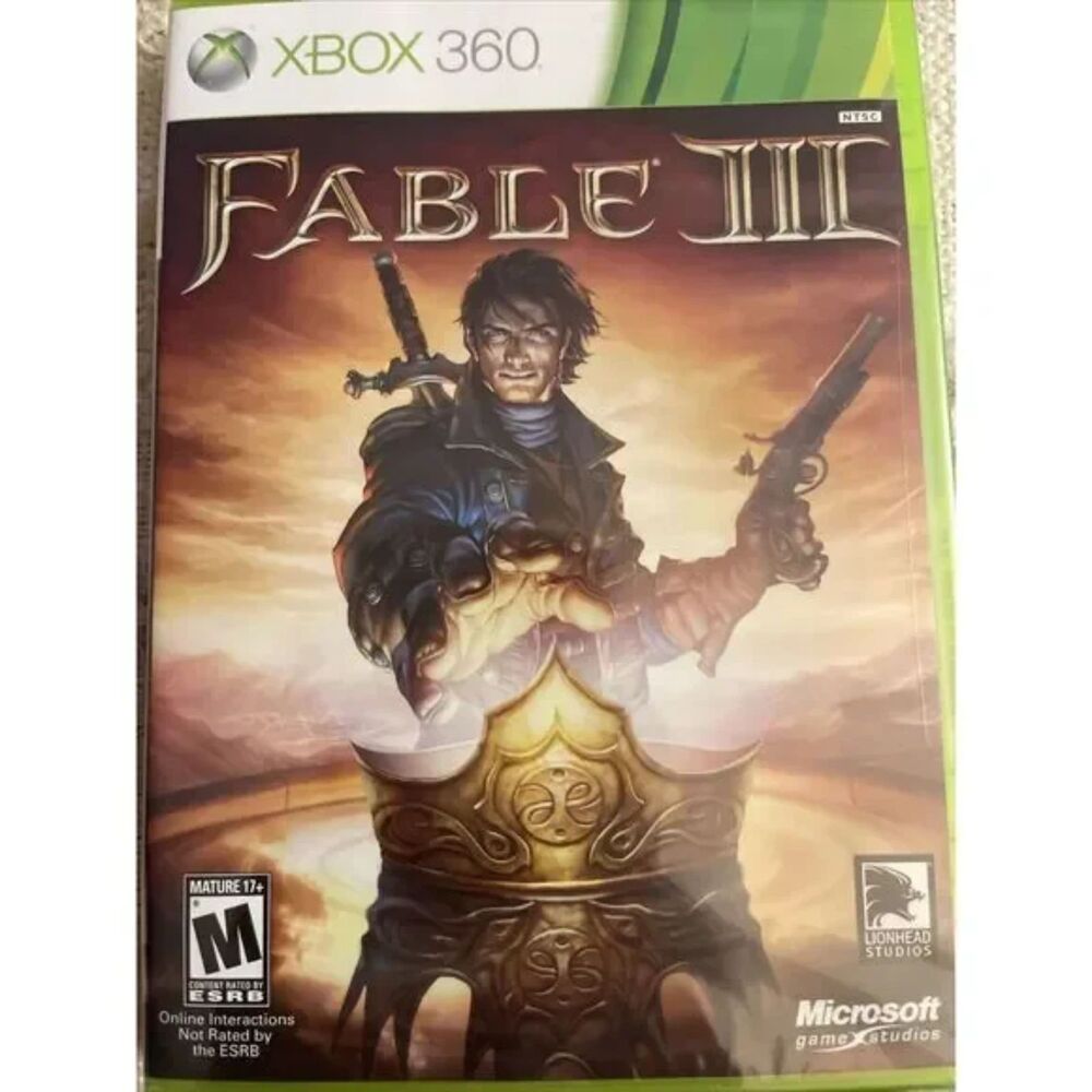 Fable III 3 (Microsoft Xbox 360, 2010) Action-Adventure Videogame New